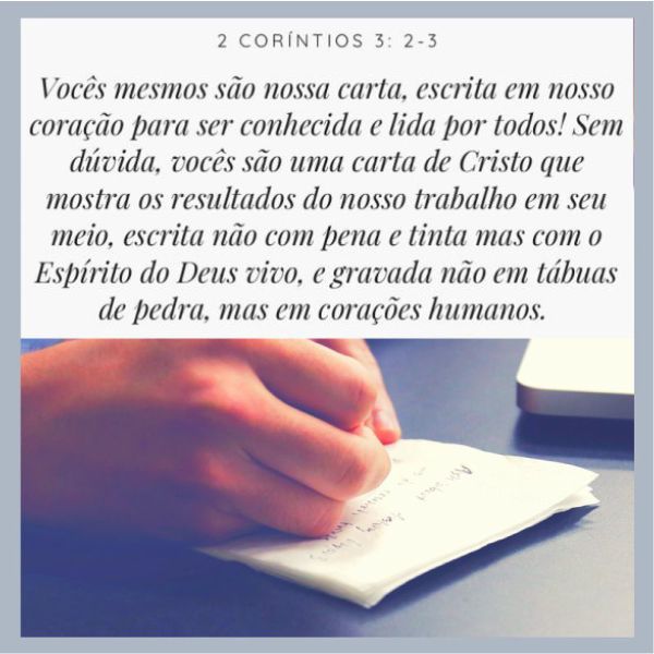 2 Coríntios 3:2-3