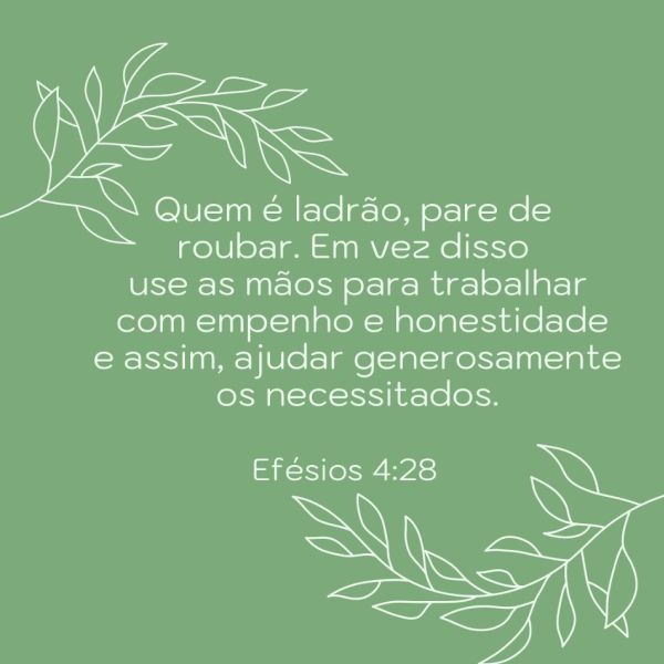 Efésios 4:28